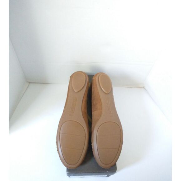 New! ENZO ANGIOLINI Rhinestone Embellished Brochet Suede Flats Size 8.5 Brown - Picture 5 of 5